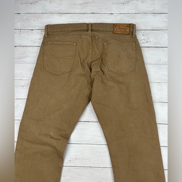 Polo Ralph Lauren Men’s Khaki Slim Straight Size 33x32 Denim Jeans - Picture 5 of 15